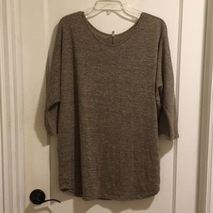 Fascination taupe earth tone oversized shirt S-L